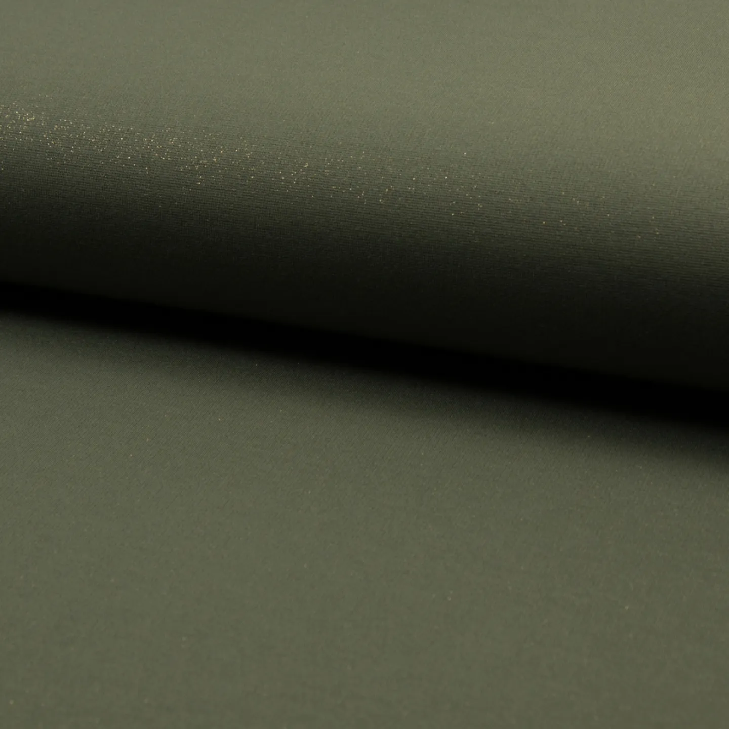Punta di Roma donker kaki groen met gouden glitters - rayonmengeling