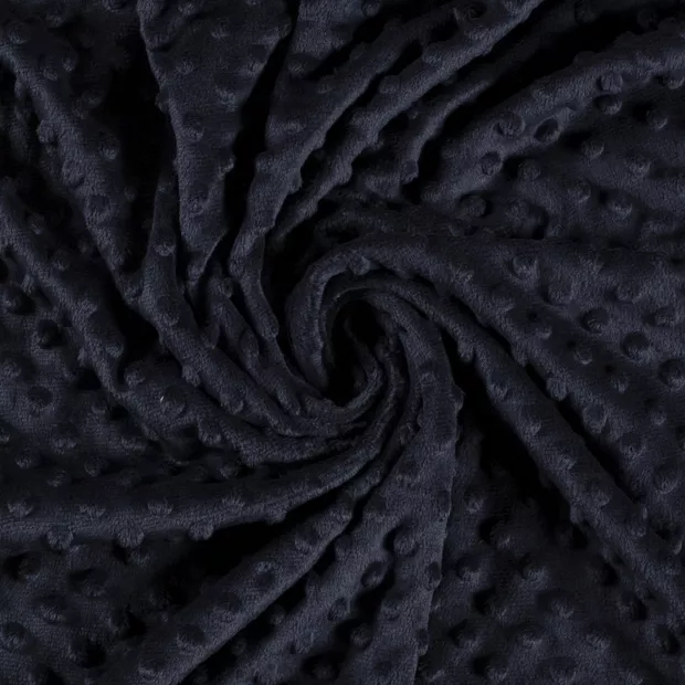 Noppenfleece marine blauw