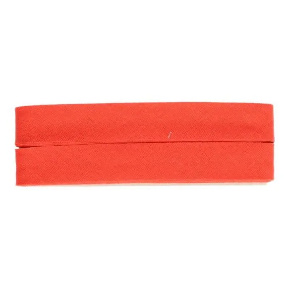 Biais - katoen 2 cm x 5 m - rood