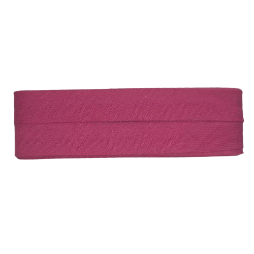 Biais - katoen 2 cm x 5 m - donker fuchsia
