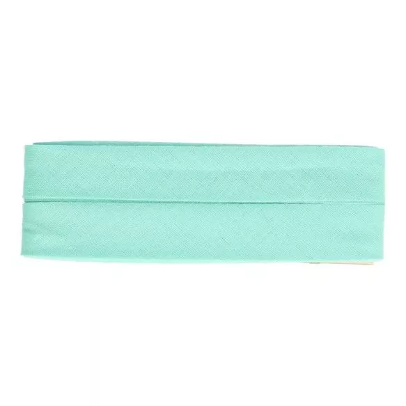 Biais - katoen 2 cm x 5 m - turquoise