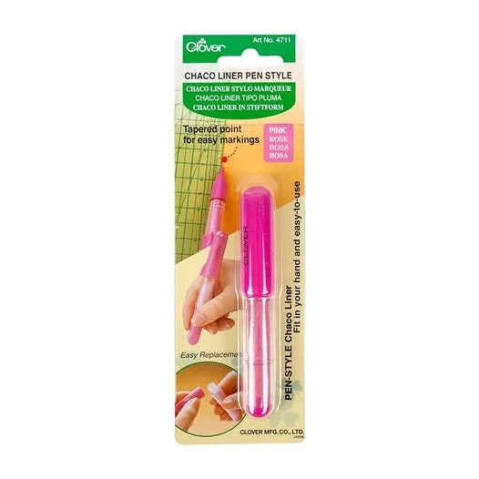 Kalk markeerpen roze (chaco liner pen pink) van Clover
