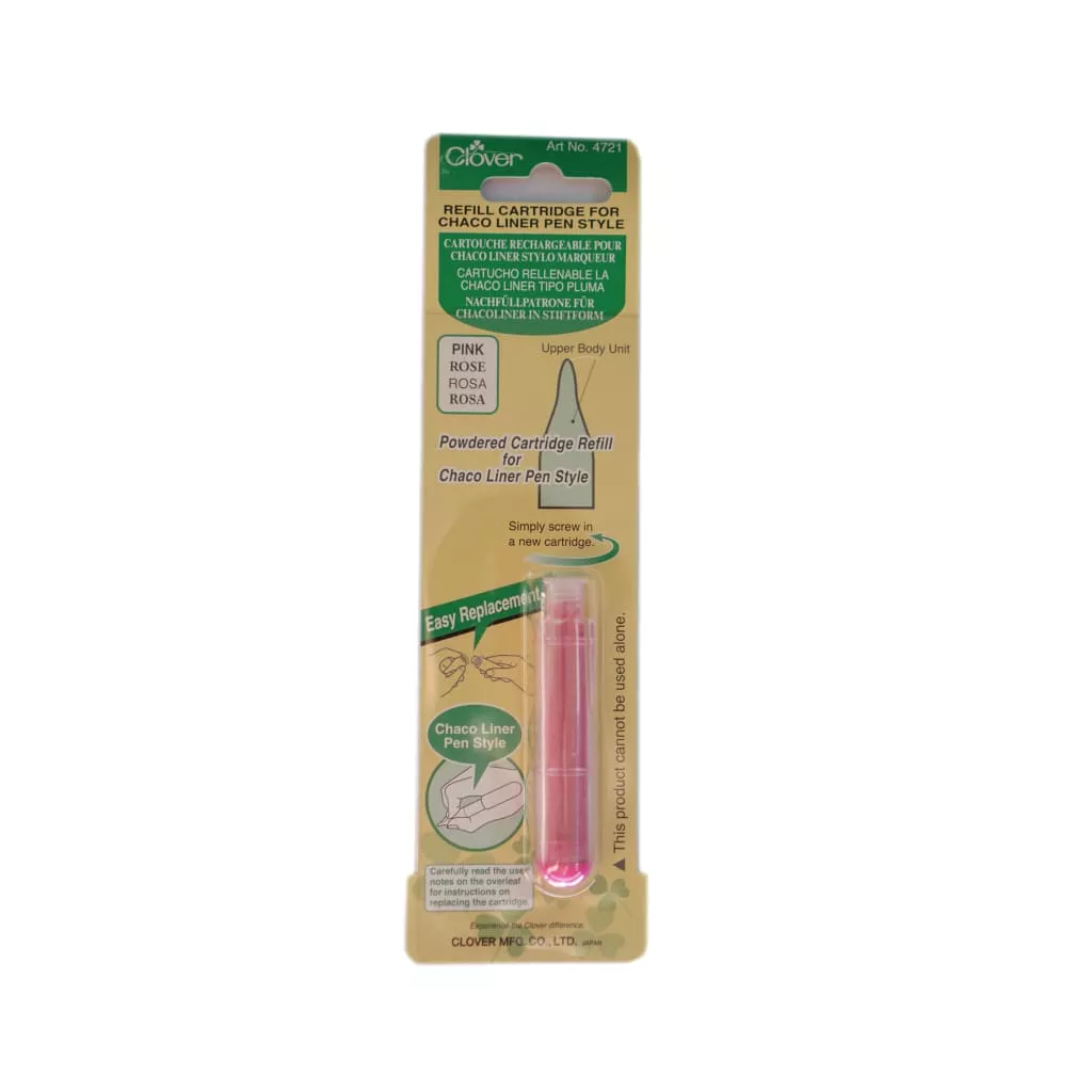 Navulling voor kalk markeerpen roze - Clover