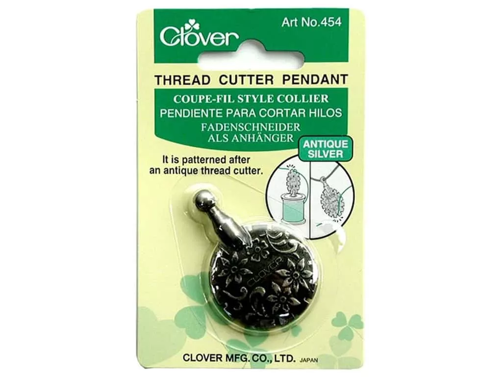 Draadsnijder oud goud - thread cutter pendant - Clover