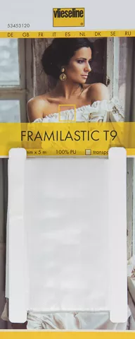 Framilastic T9 - transparante elastische PU band 9 mm x 5 m