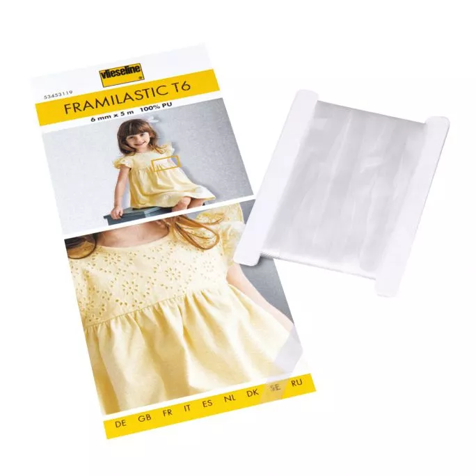 Framilastic T6 - transparante elastische PU band 6 mm x 5 m