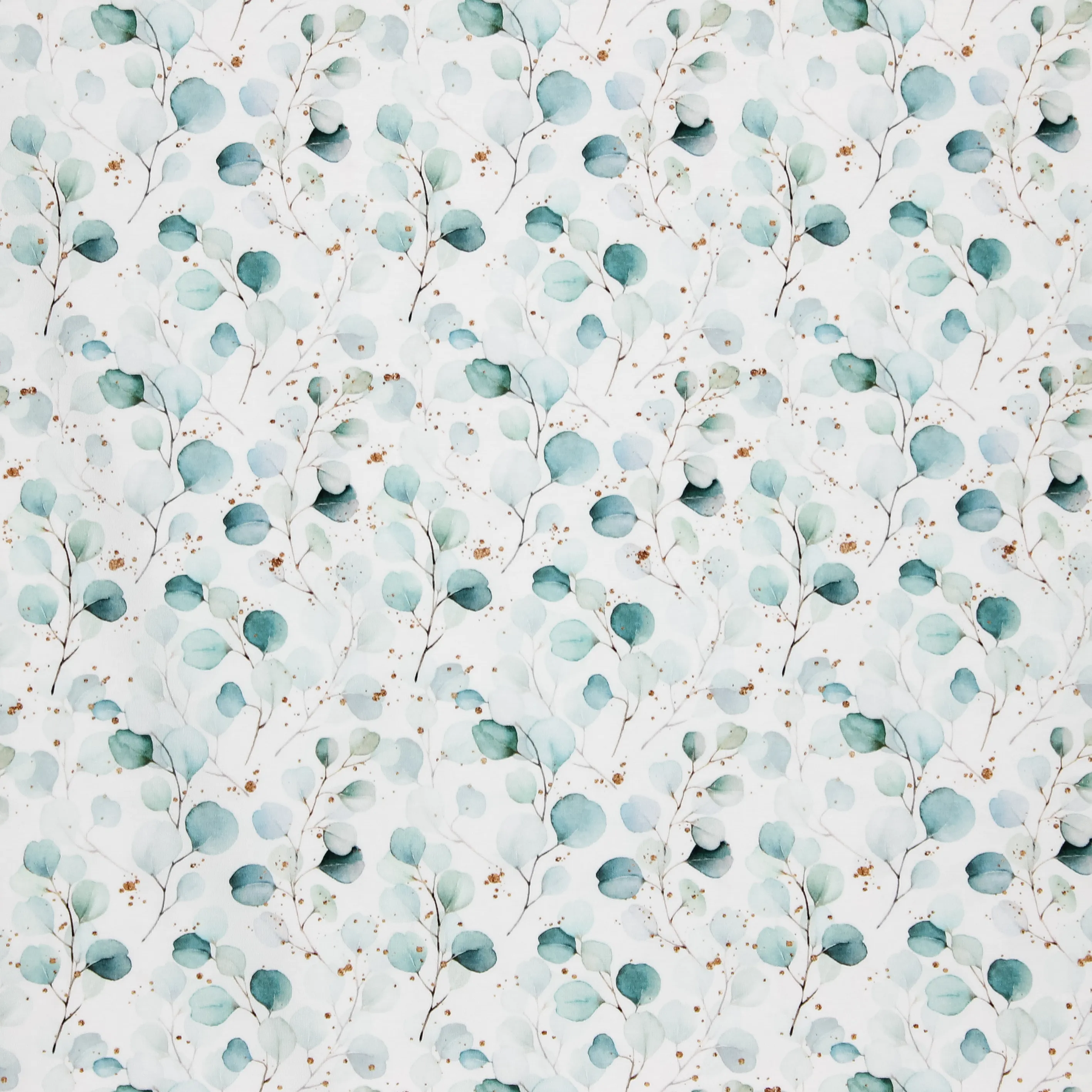 Witte katoentricot met bloemen van Poppy