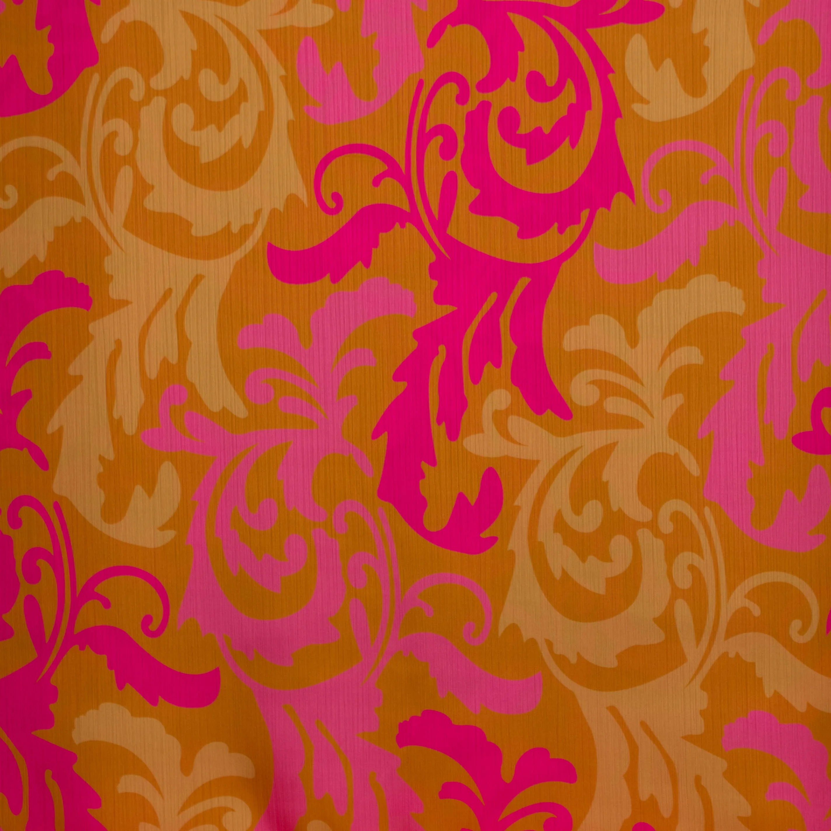Polyester voile oker met krullen - Burda & A La Ville