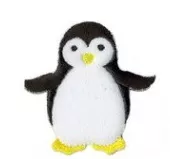 Applicatie - pinguïn - 5 x 5 cm