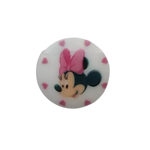 Knoop Minnie Mouse - 15 mm