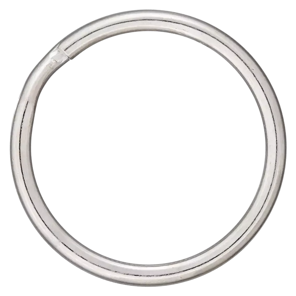 O ring met opening / sleutelring - zilverkleur - 25 mm