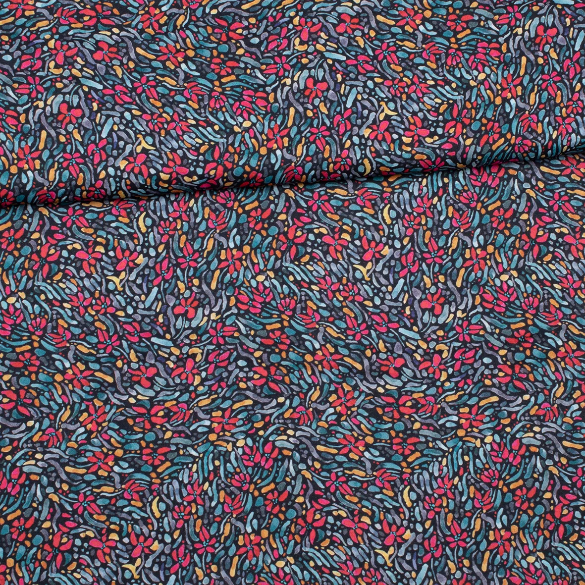 Viscose met kleurrijk motief - Burda Collectie Lente-Zomer 2022