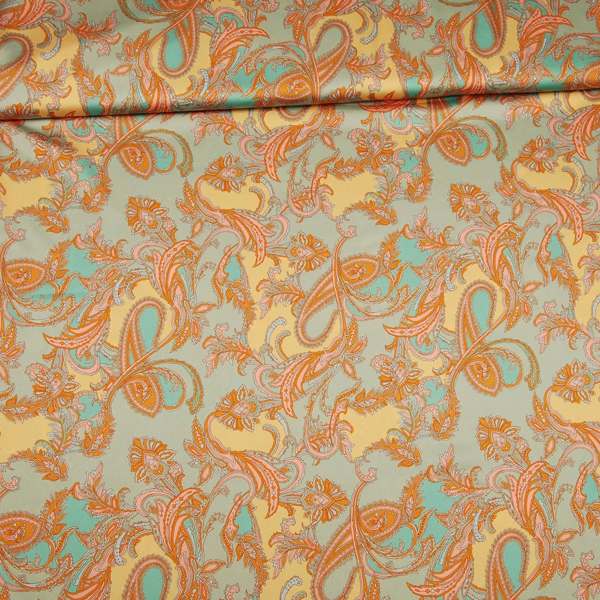 Gesatineerde polyester met patroon - Knipmode Collectie Lente-Zomer 2022