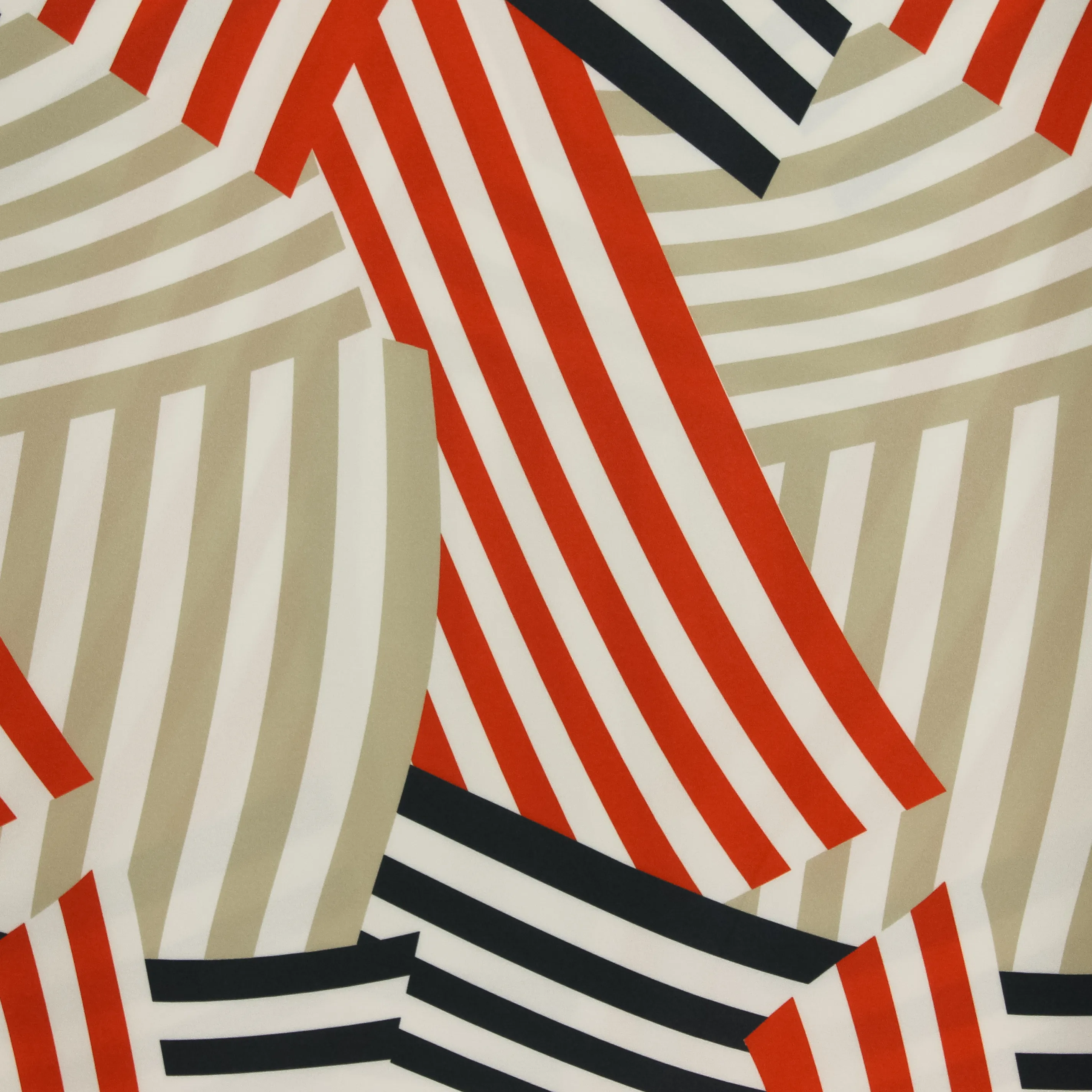 Stretch polyester met strepenpatroon- Burda Collectie Lente-Zomer 2022