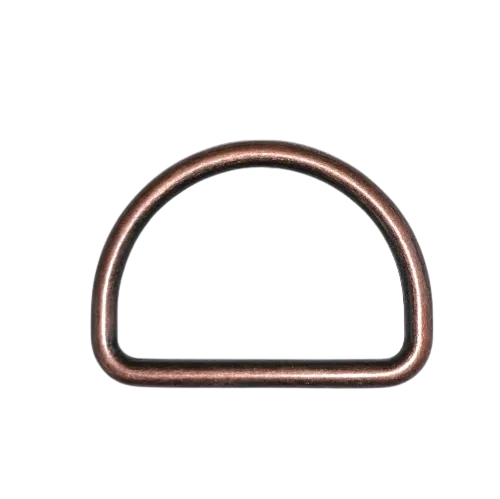 D ring - oud koper - 30 mm