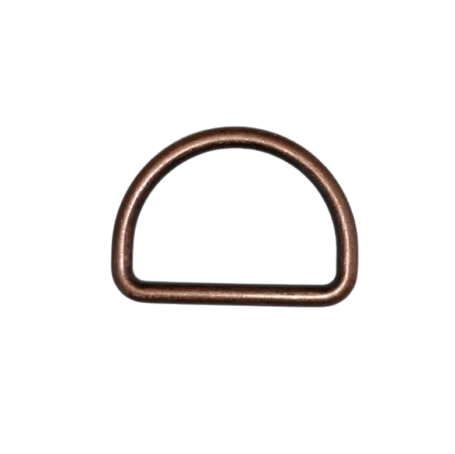 D ring - oud koper - 25 mm