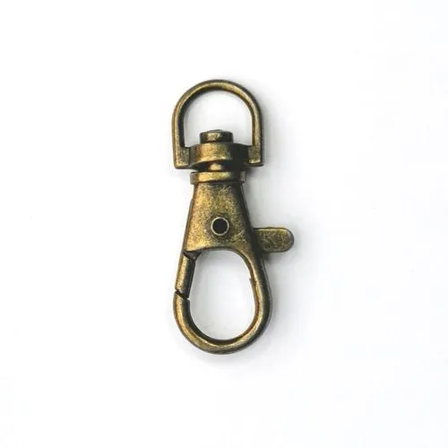 Musketonhaak - brons - 7 mm