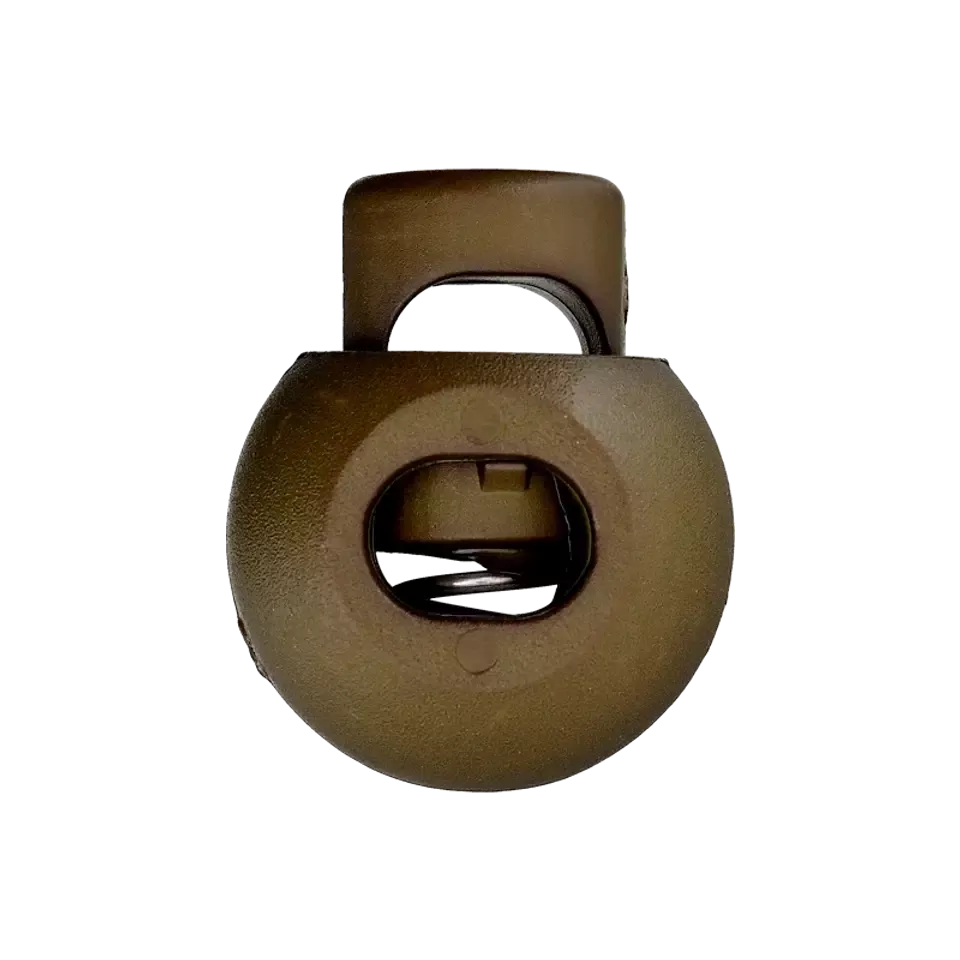 Koordstopper plastic rond 20 mm - kakigroen