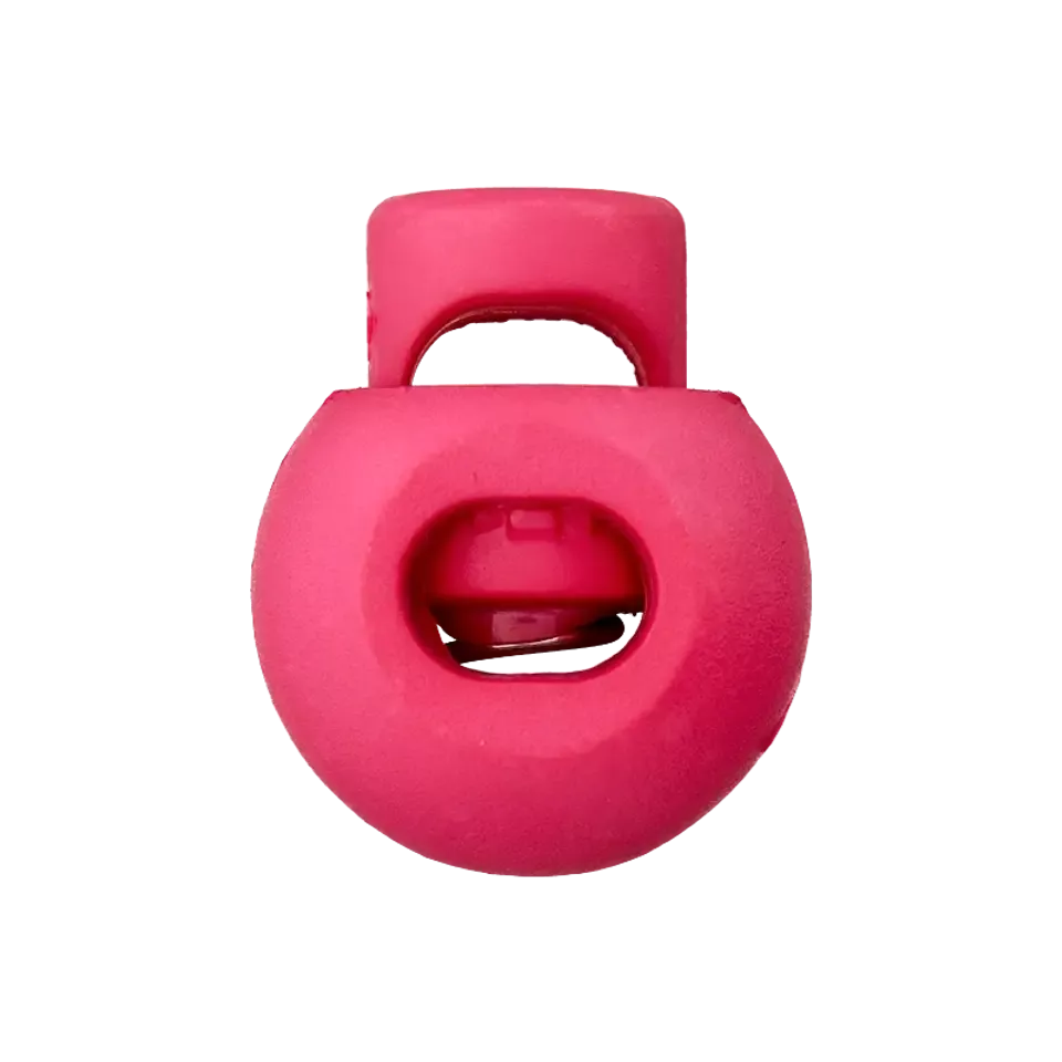 Koordstopper plastic rond 20 mm - fuchsia roze