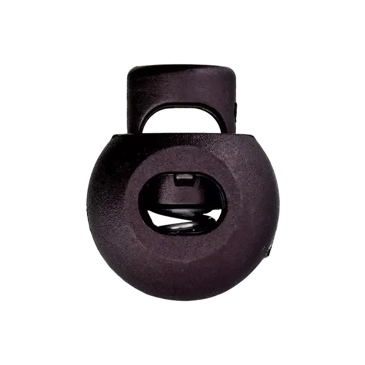 Koordstopper plastic rond 20 mm - zwart