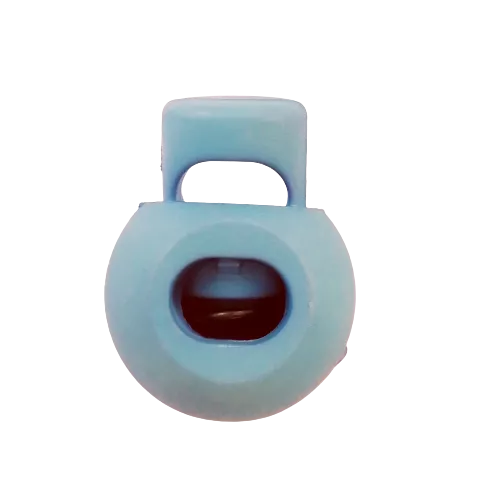 Koordstopper plastic rond 20 mm - lichtblauw