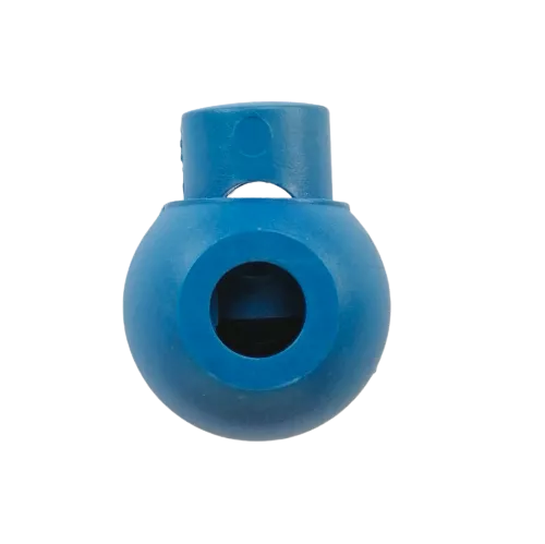 Koordstopper plastic rond 20 mm - blauw