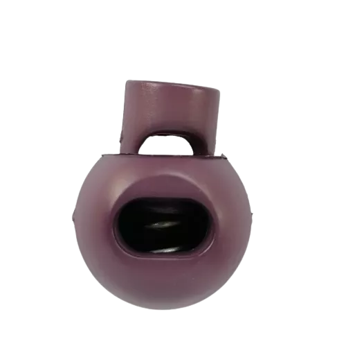 Koordstopper plastic rond 20 mm - paars / aubergine