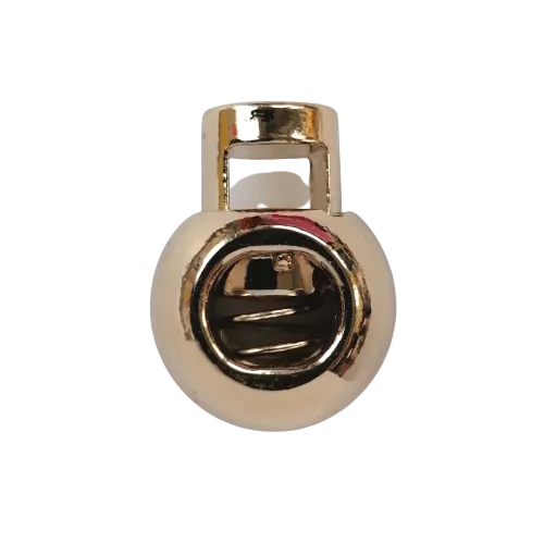 Koordstopper metaal rond 20 mm - goud