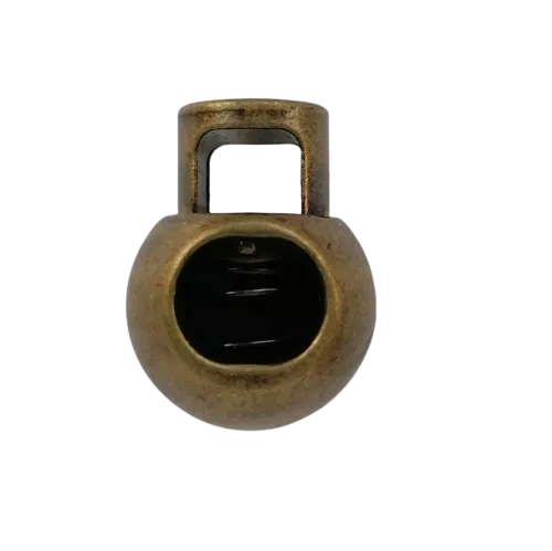 Koordstopper metaal rond 20 mm - brons