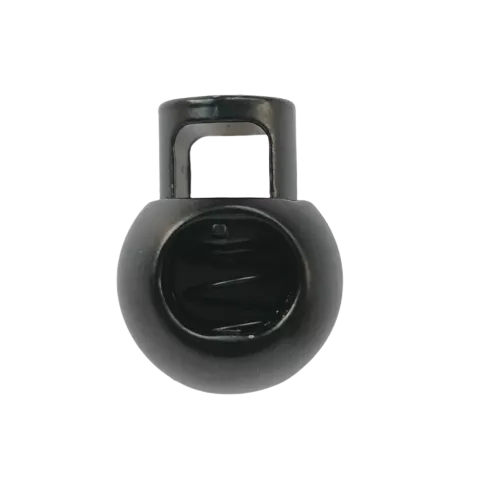 Koordstopper metaal rond 20 mm - zwart