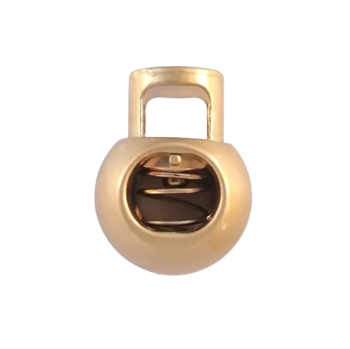 Koordstopper metaal rond 20 mm - mat goud