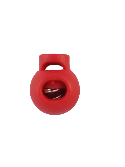 Koordstopper plastic rond 15 mm - rood