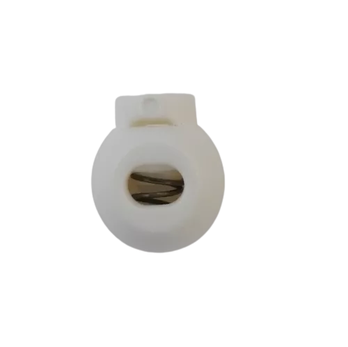 Koordstopper plastic rond 15 mm - wit