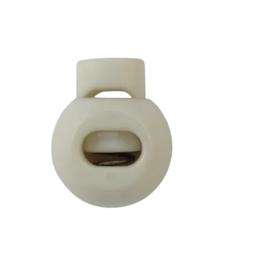 Koordstopper plastic rond 20 mm - gebroken wit