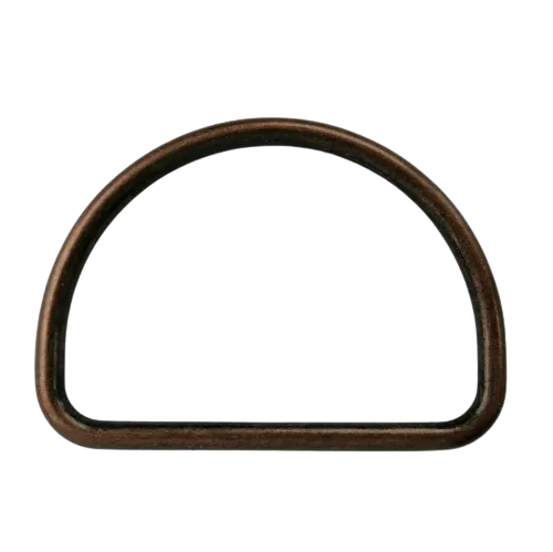 D ring - oud koper - 40 mm