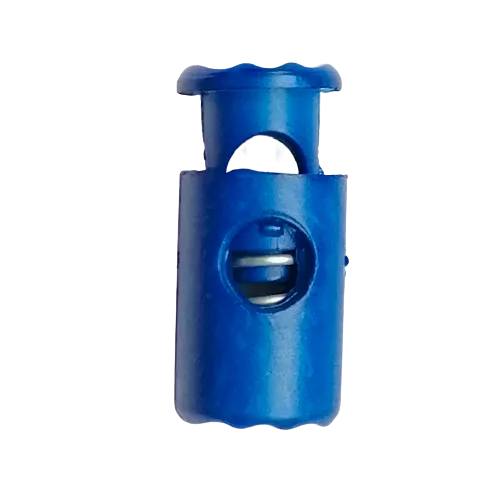 Koordstopper plastic cilinder 20 mm - blauw