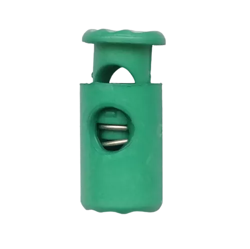 Koordstopper plastic cilinder 20 mm - groen