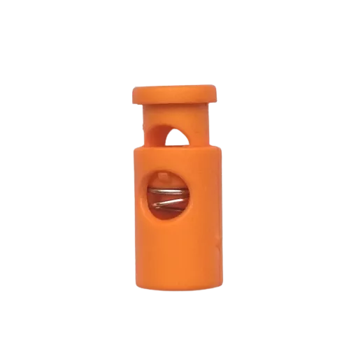 Koordstopper plastic cilinder 19 mm - oranje
