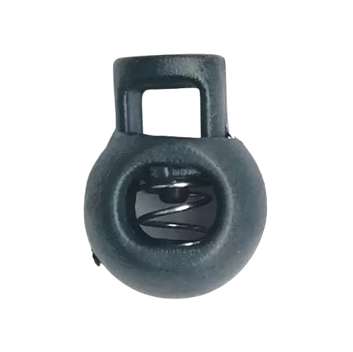 Koordstopper plastic rond 20 mm - antraciet grijs