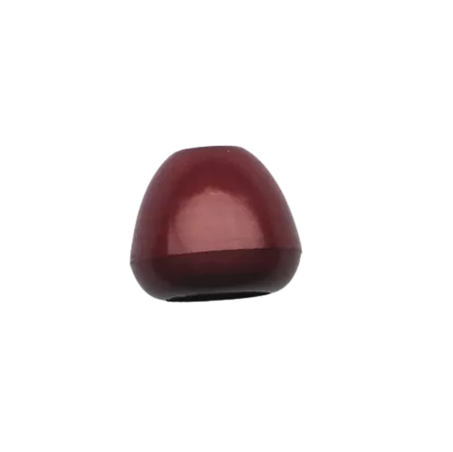 Koord einde plastic 12 mm - bordeaux (opening 5 mm)