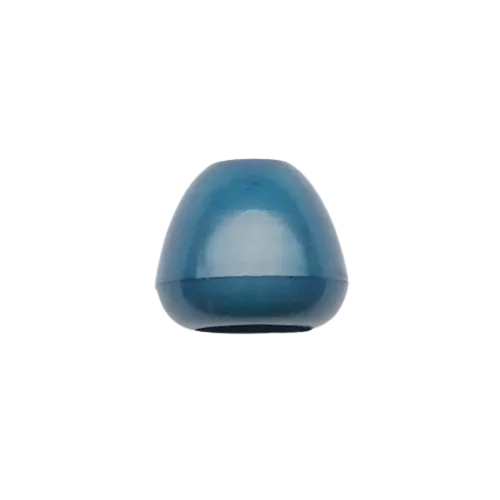 Koord einde plastic 12 mm - blauw (opening 5 mm)
