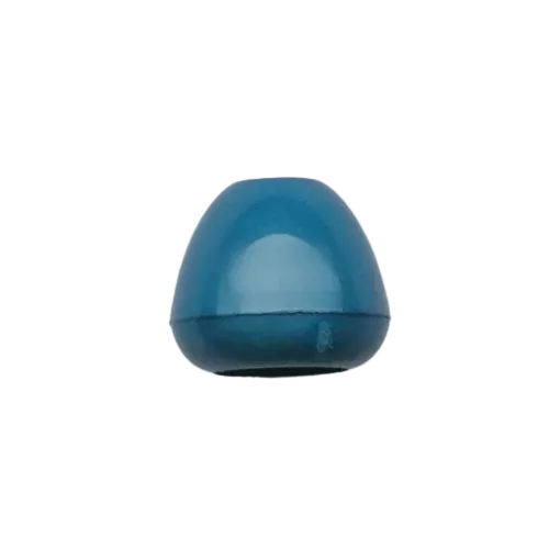 Koord einde plastic 12 mm - blauw (opening 5 mm)
