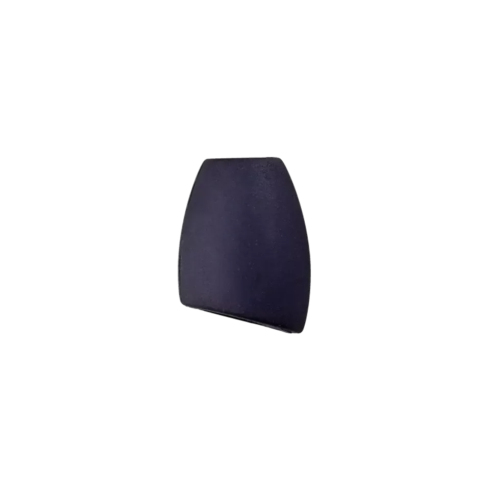 Koord einde plastic 16 mm met schuine onderkant - donkerblauw  (opening 4 mm)