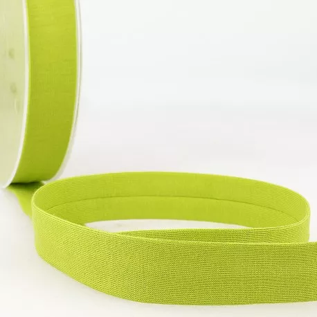 Biais - licht rekbare katoen 2 cm - limoen groen