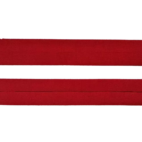 Biais - rekbare viscose 2 cm - rood