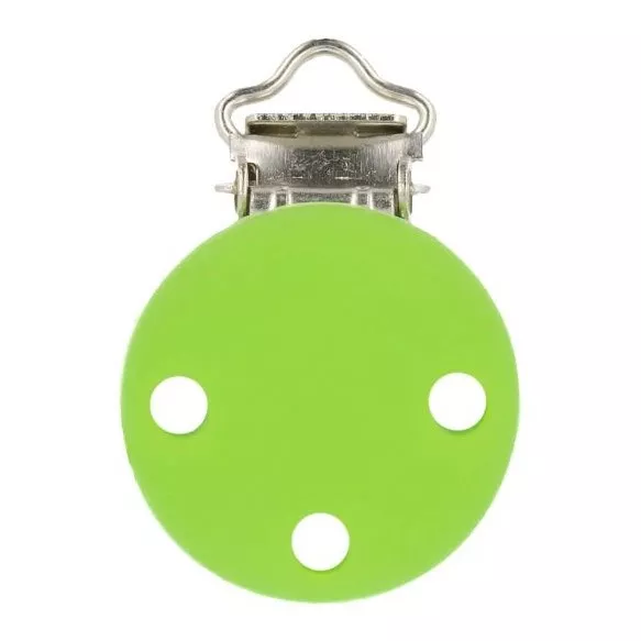 Fopspeen clip silicone van Opry - limoen groen - 30 mm