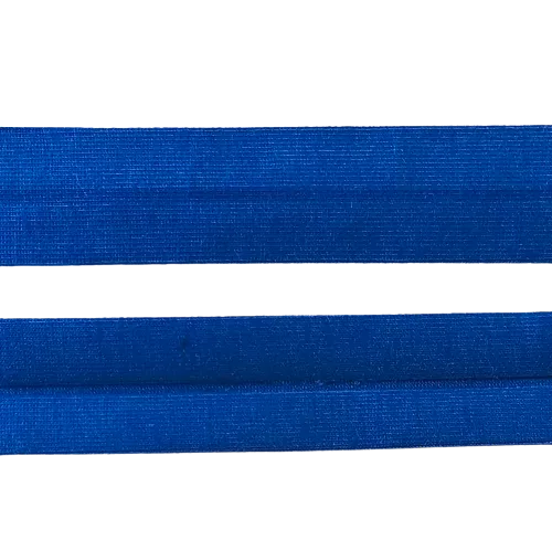 Biais - rekbare katoen 2 cm - blauw