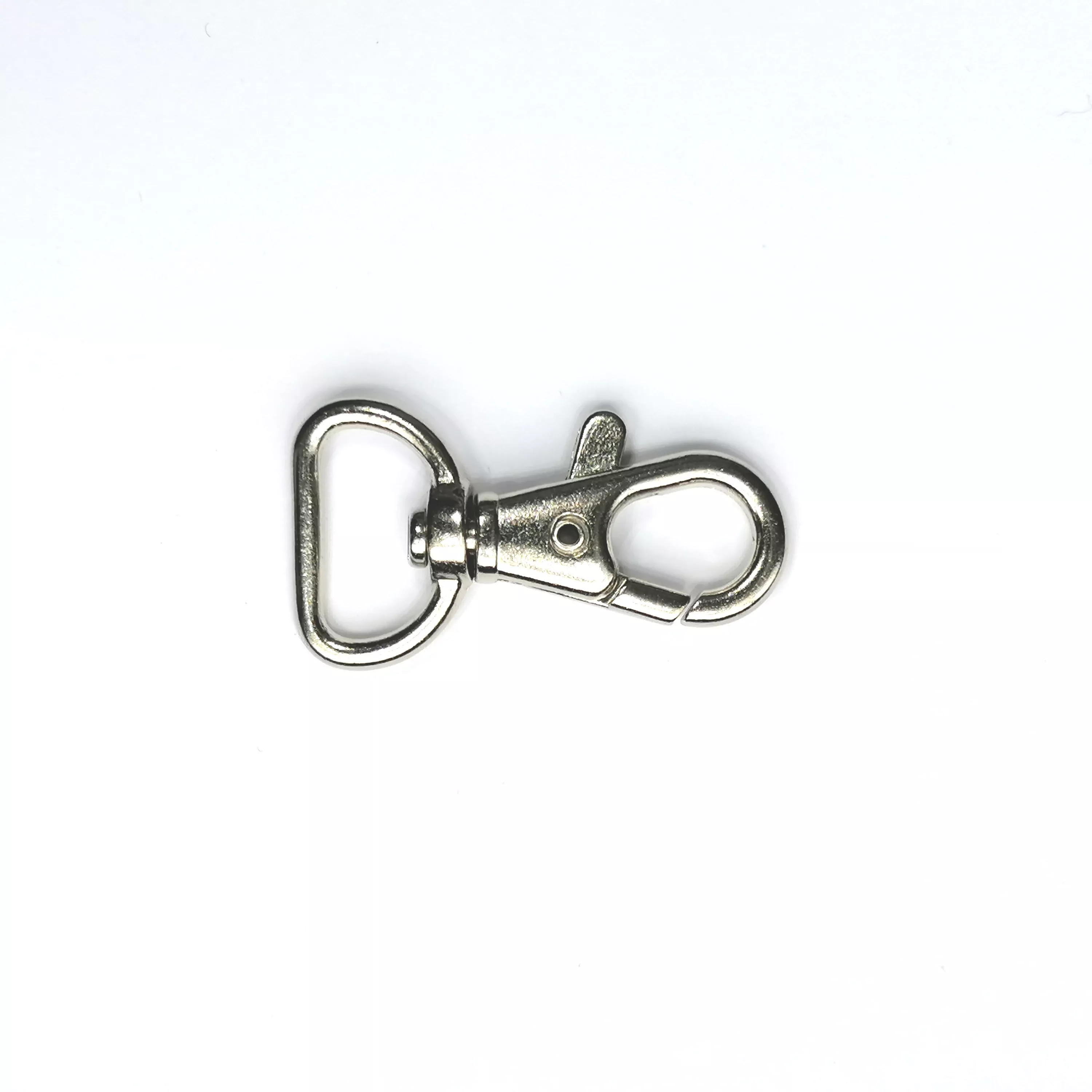 Musketonhaak - zilver - 15 mm