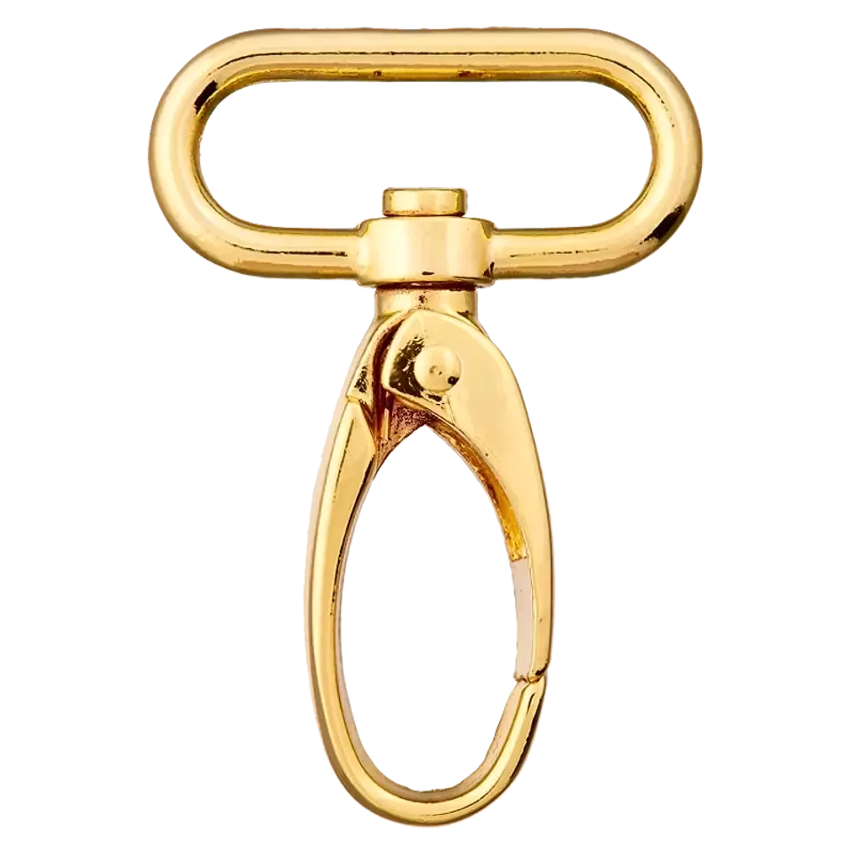 Musketonhaak - goud - 25 mm