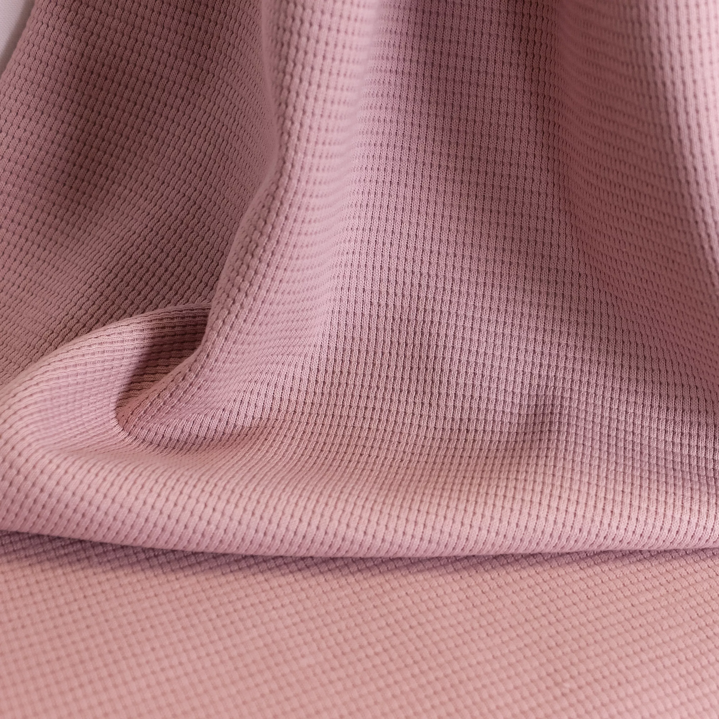 Wafelstof tricot - Dusty Rose